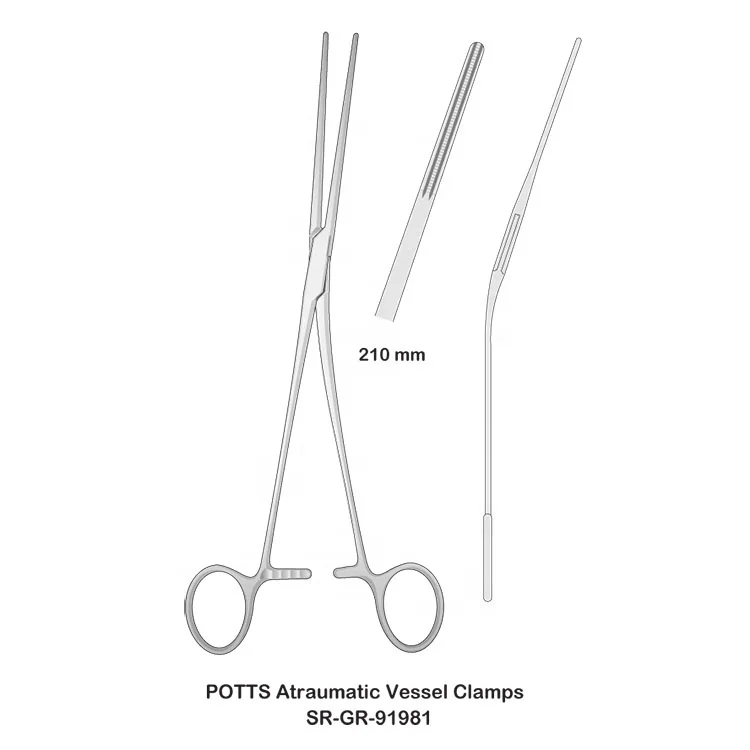 Top Selling OEM Cheap Manufacture Surgical POTTS Atraumatic Vessel Clamps