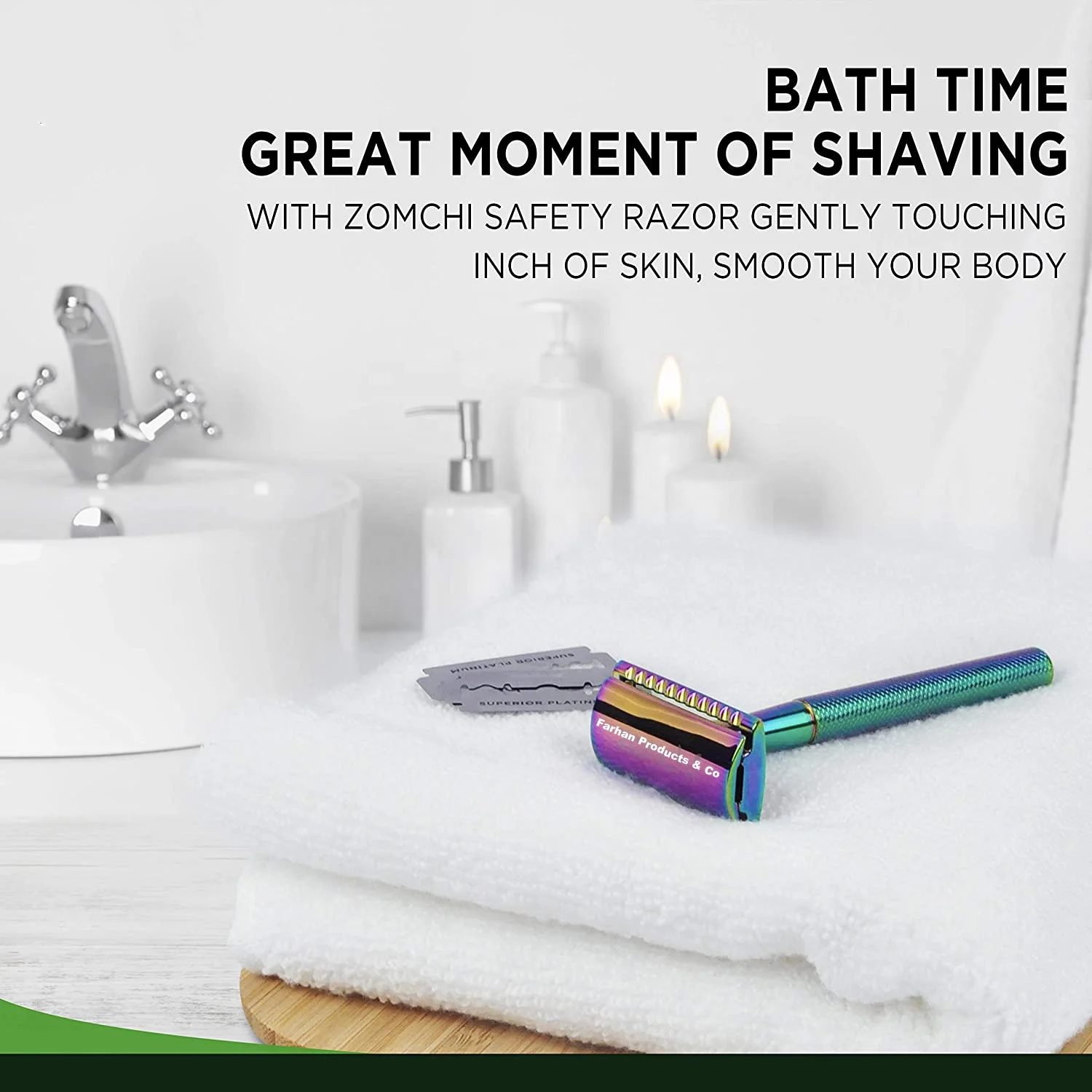 Safety razor Set Mens-set-safety-razor-silver Tip-brush