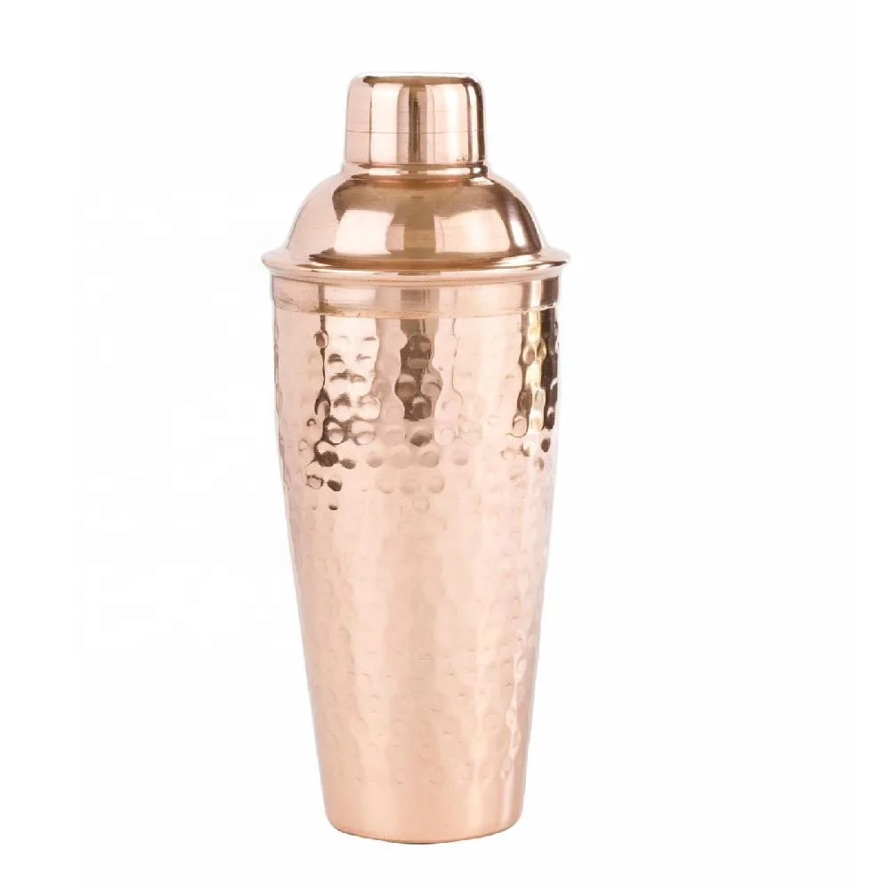 Hot Selling Stainless Steel Copper Cocktail Shaker Martini Shaker Drink Mixer Metal Bar Tools from India Shakers for Drinks