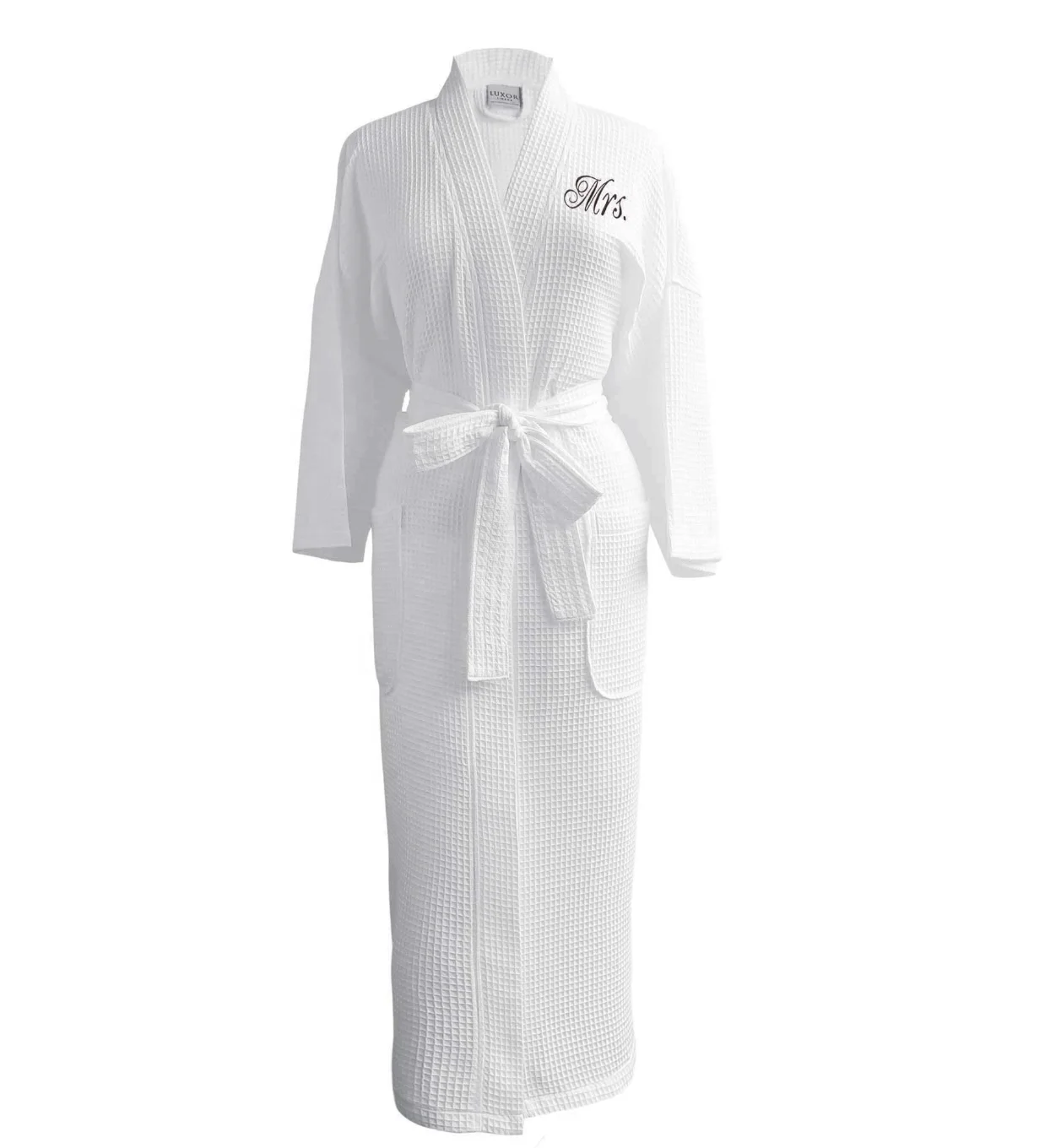 Factory Wholesale Polycotton Soft Waffle Bathrobe Hotel Spa Robe With Low Price