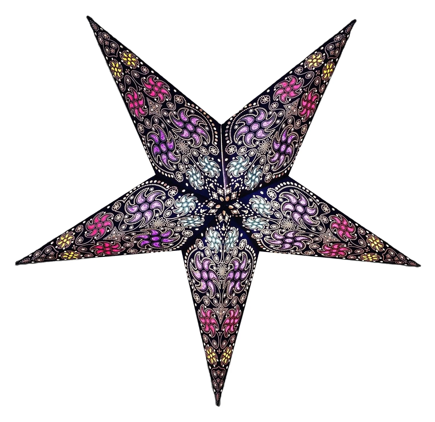 Indian Handmade Paper Star Lantern  for Indoor Decorative Star Hanging For Home Christmas Festival Party Decoration