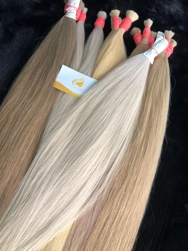 Top Quality Hair Bulk Unprocessed Virgin Human Hair 1-3 years Duration Russian Hair With The Wholesale Price List
