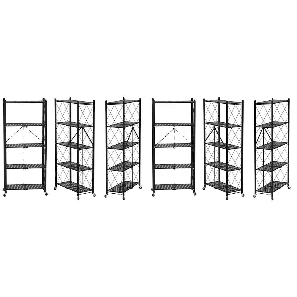 For Living Metal 6-Tier Adjustable Wire Shelving Storage Unit with Wheels