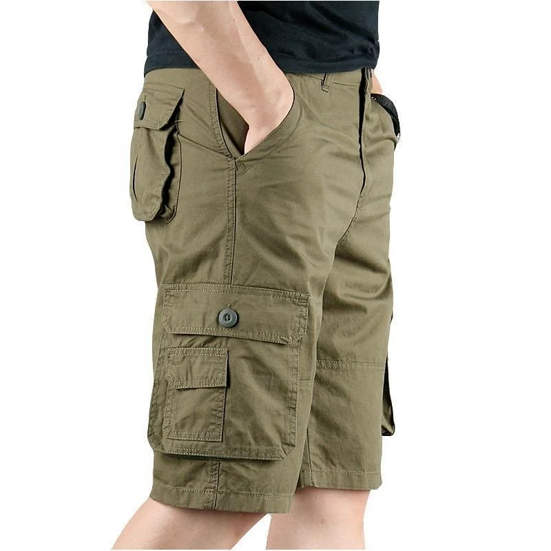 2023 Summer Men Cargo Camouflage Shorts Mens Cotton Beach Multi Pocket Shorts Men Spring Casual Joggers Shorts Male Dropshipping