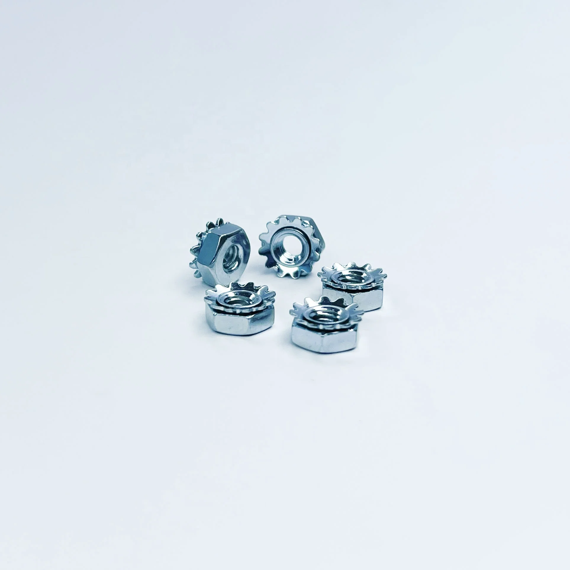 Custom Nut Manufacturer Blue Zinc Coating Steel Keps Nut Kep K Lock Nuts