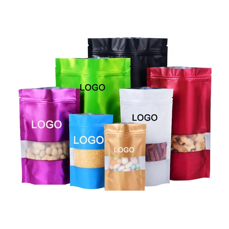 Custom 3-Side Sealed Biodegradable Plastic Bags Holographic Mylarbag With Ziplock and Repeatable Sealing for Fruit Seeds