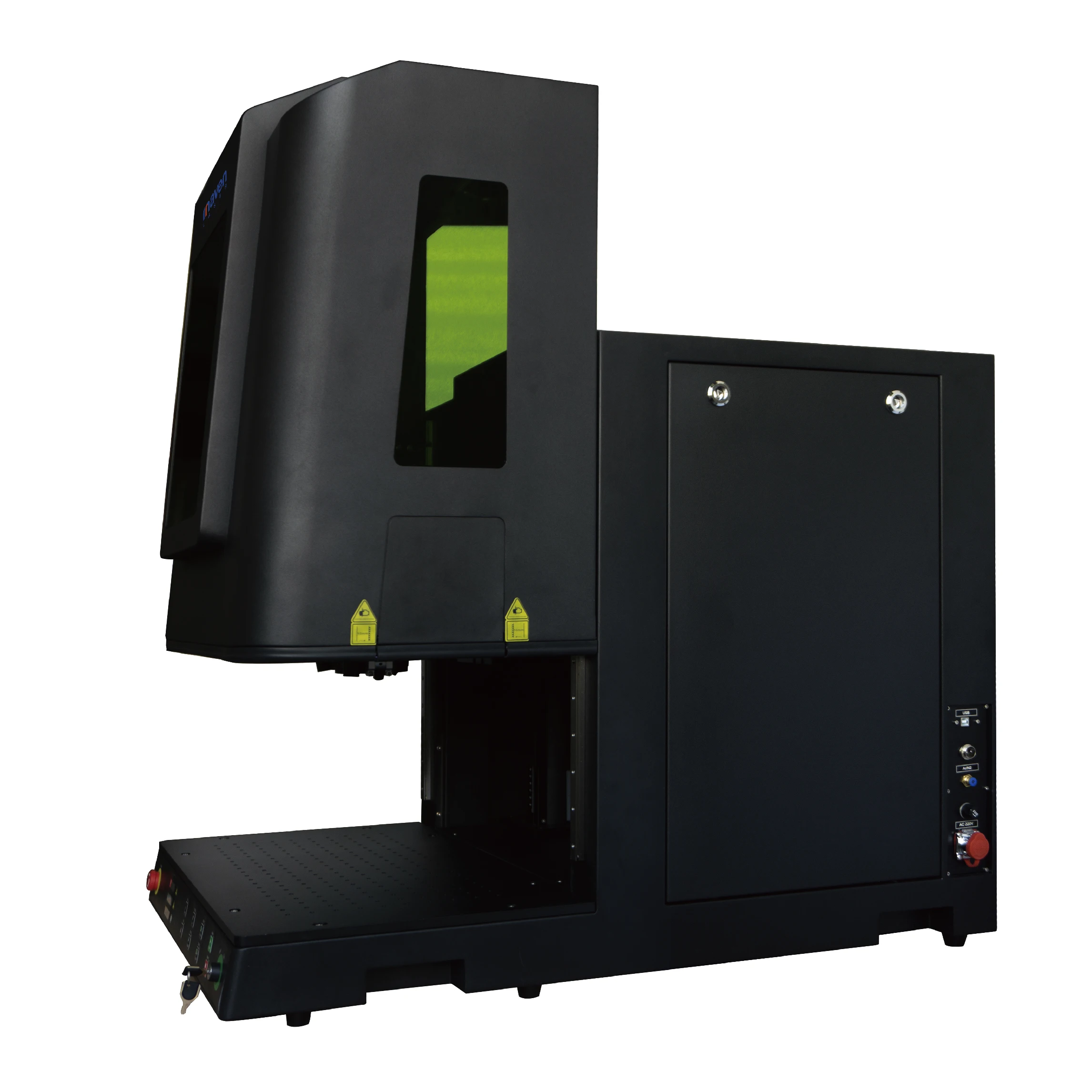 3D Enclosed Type Laser Engraving Cutting Machine OD7+ Protect Glasses 200w Fiber Laser Laser Marking Machine for Metal 150W 200W