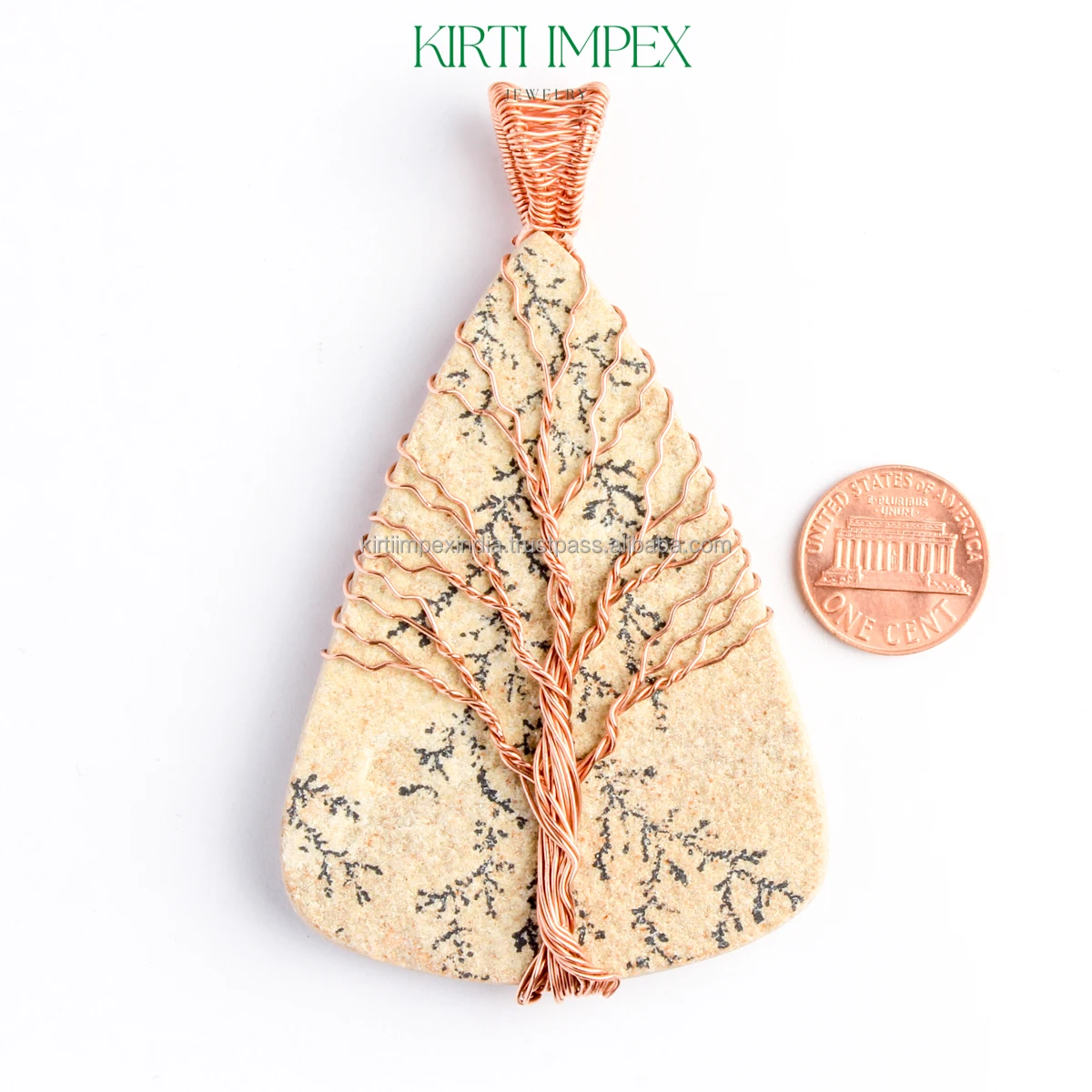 Assorted Crystals Copper Wire Wrapped Tree Of Life Wholesale Vintage Jewelry Reiki American Design Pendant