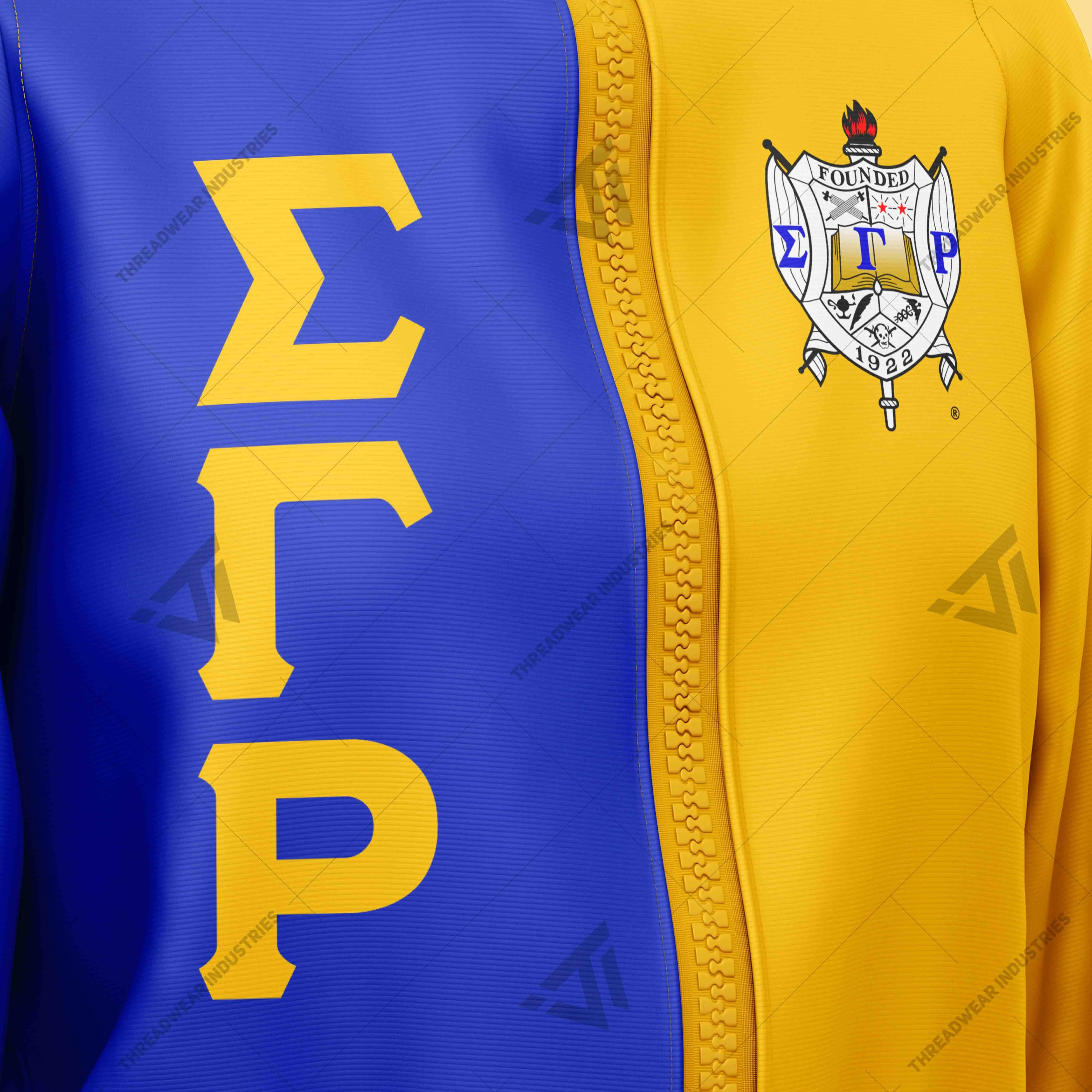 Custom Wholesale Sigma Gamma Rho 1922 Sorority Clothing Embroidered Short Body Jacket Greek Paraphernalia