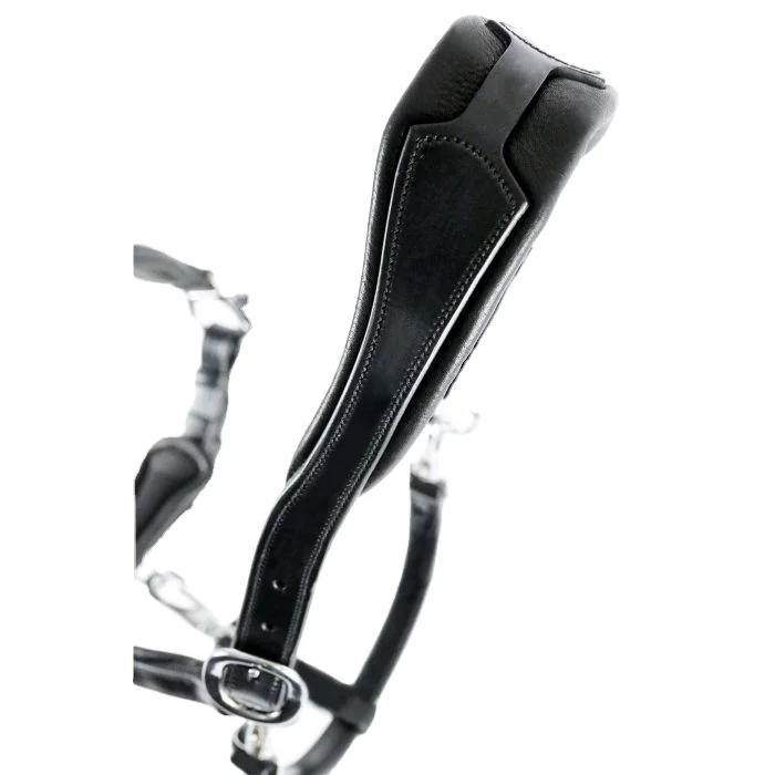 Top Quality Italian Leather Fancy Horse Halter Horse Riding Equestrian with soft calf skin inner padding noseband