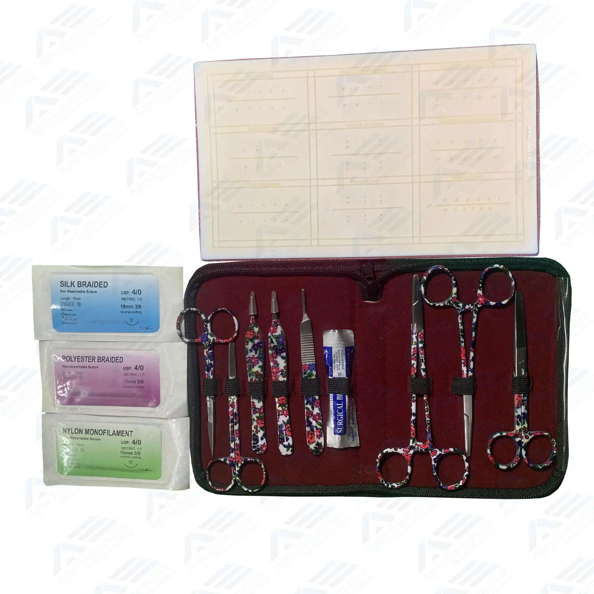 Pre Cut Wounds for Medical Students Medical Students Suture Kits Sutures Surgical Practice Kit Medical Students Stainless Steel