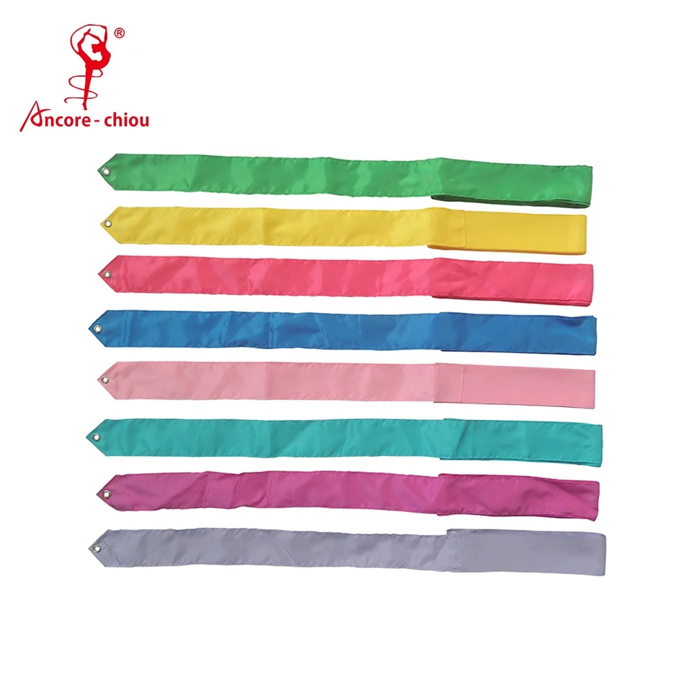 Customizable Rhythmic Gymnastics Ribbon Edge Knitted Unicolor 4 5 6m