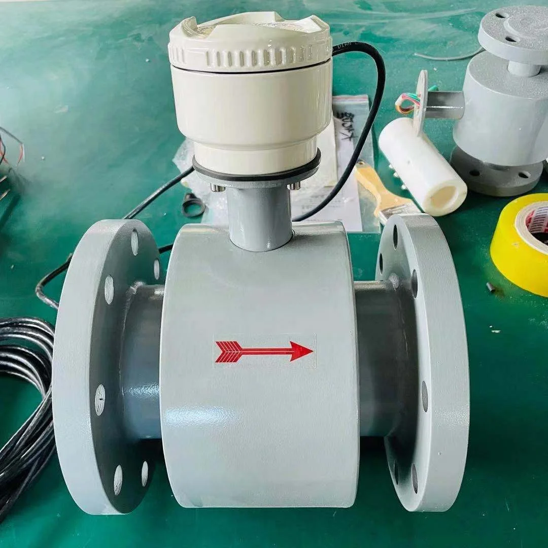 16Bar SS304 Waste Water Lora Sensor Price Electromagnetic flowmeter DN150 DN200 Digital Accurate Flow Meter for Liquid