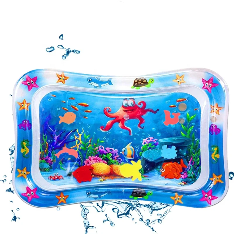 Newborn Baby Soft Toys Puzzle Sensory PVC Inflatable Baby Water Mat