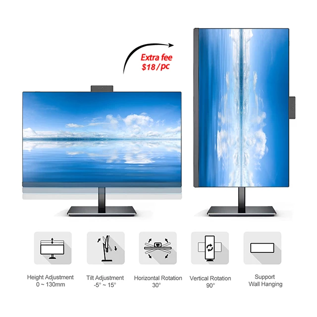 Мощный моноблок компьютер 24' 27' core i3 i5 i7 i9 оптом настольный персональный компьютер все в одном ПК