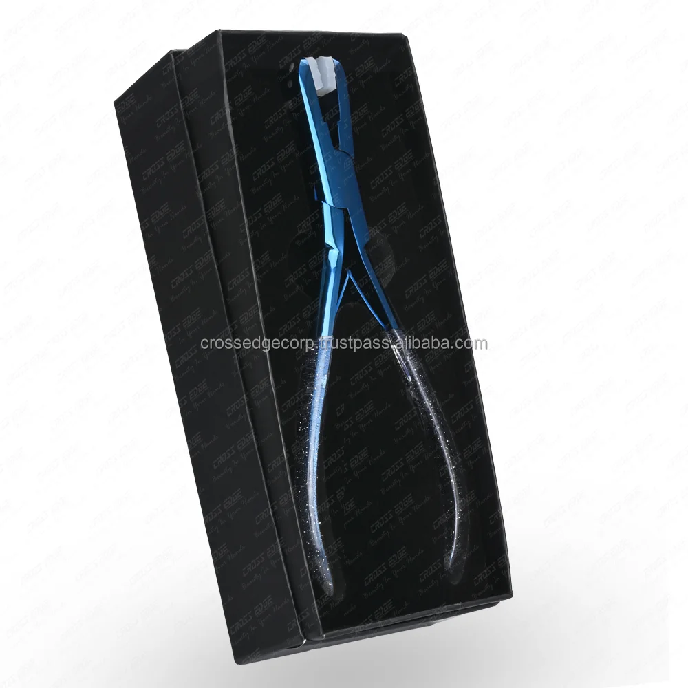  Клещи для наращивания волос оптом двусторонние белые накладки инструменты