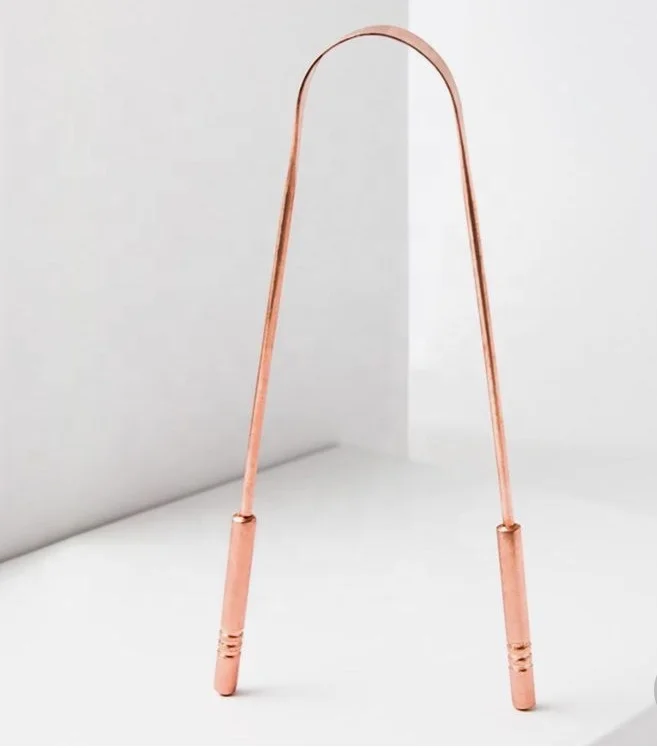 Многоразовый скребок для языка с ручкой для ухода за полостью рта