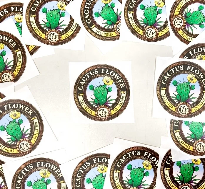 65 mm adhesive label Paper sticker ECO friendly matte coating High quality low MOQ for bottle jar box private design