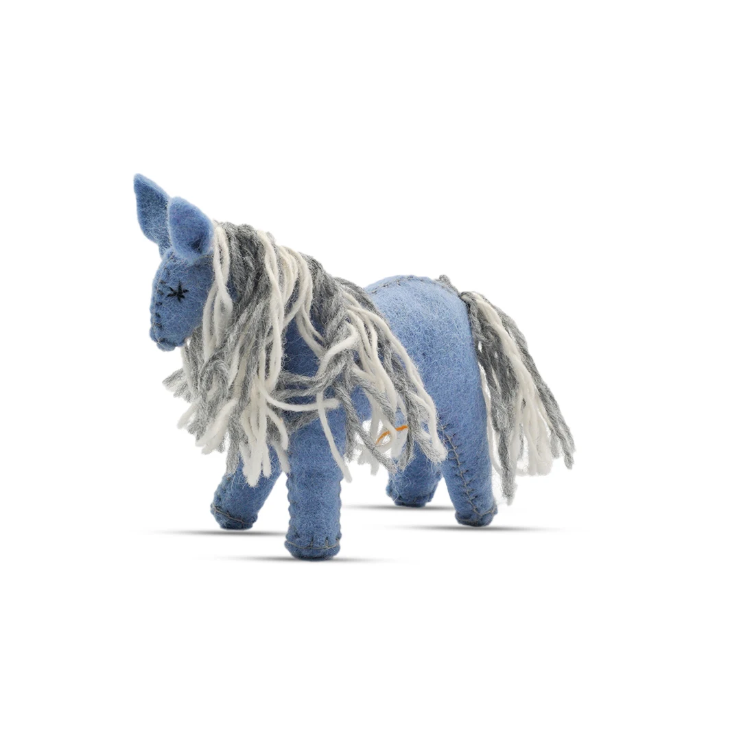 High Quality Unisex Horse Design Felted Soft Toy Natural Woven Accessory Fashionable Gift Item from Nepal