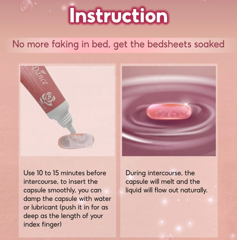 Sex Lubricant Water Based Lube Capsule