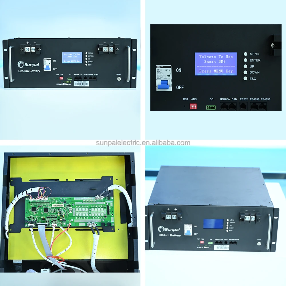 Солнечная литий-ионная батарея 48 в 100 Ач 200 призматическая Lifepo4 Bms