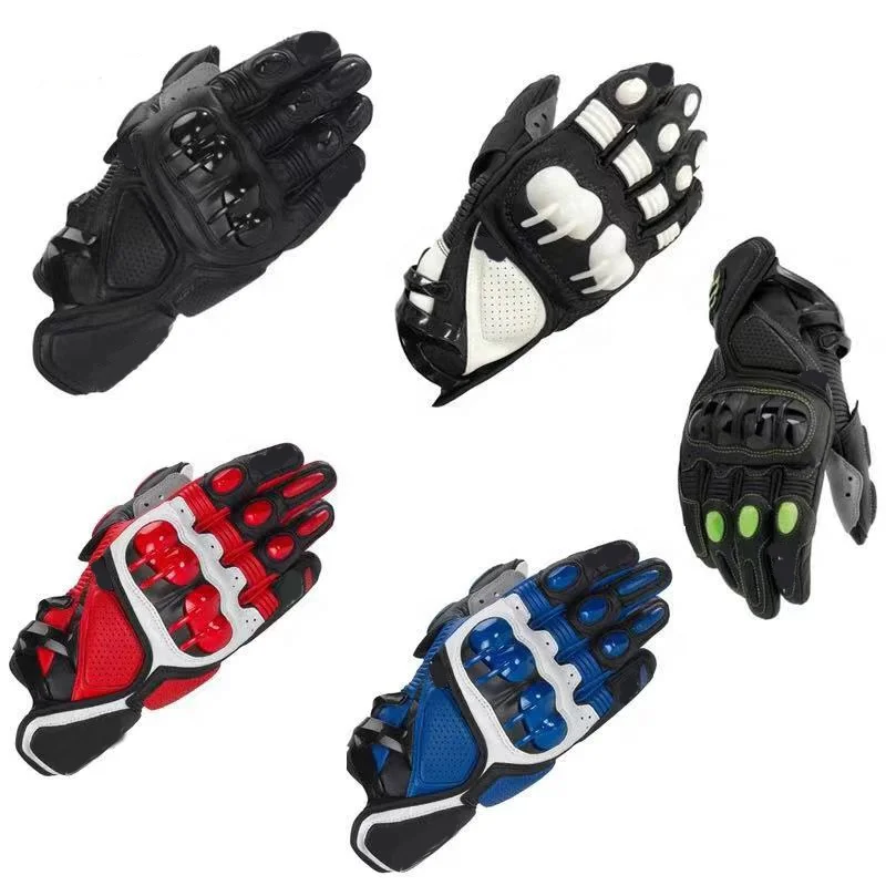 Gp Retro Classic Motocross Racing Pro Gloves SMX-1 Vented Leather Motorcycle Glove For Moto Gp S-XL
