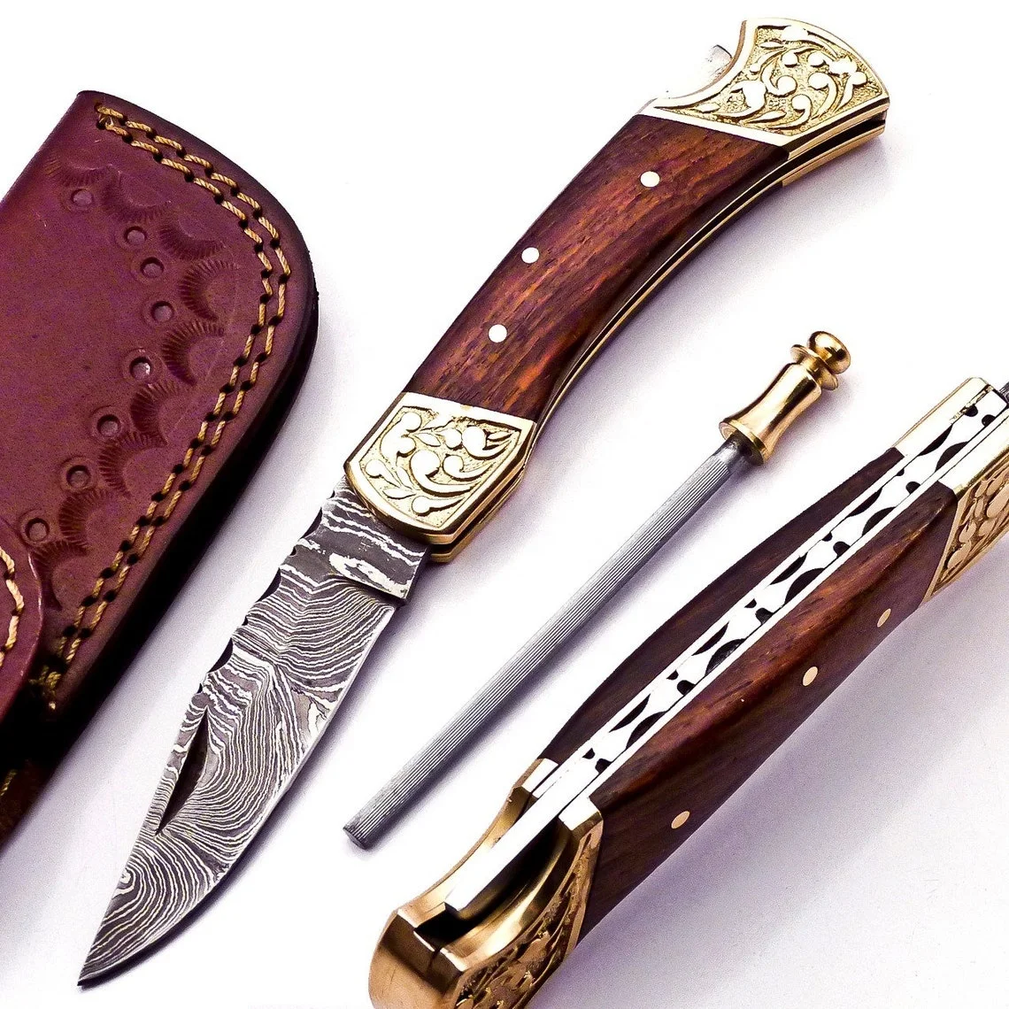 Складной нож из дамасской стали карманный повседневные ножи для переноски