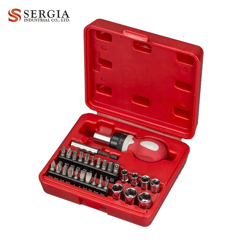 29-43Pcs Ratcheting Screwdriver Set Multi Screwdriver Bit Set with Ratchet Bit Holder