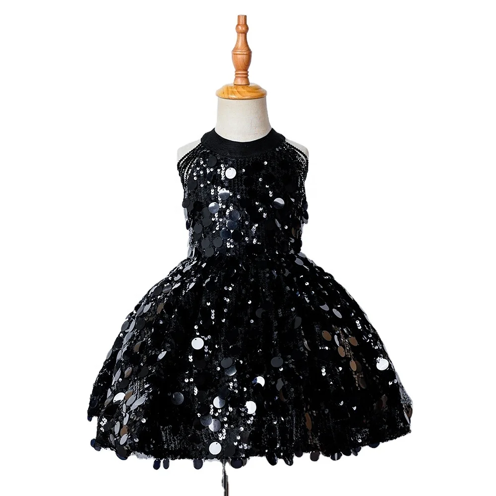 Kids Black 15 Years Princess Children Dress For Girls Dresses