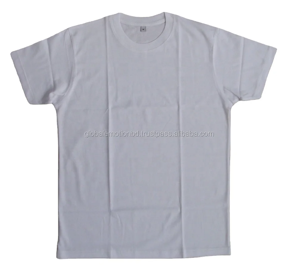 White T-shirts Men 100% Cotton Plain Dyed Formal OEM Service with Pattern Solid Adults From Very Cheap Price Non-woven