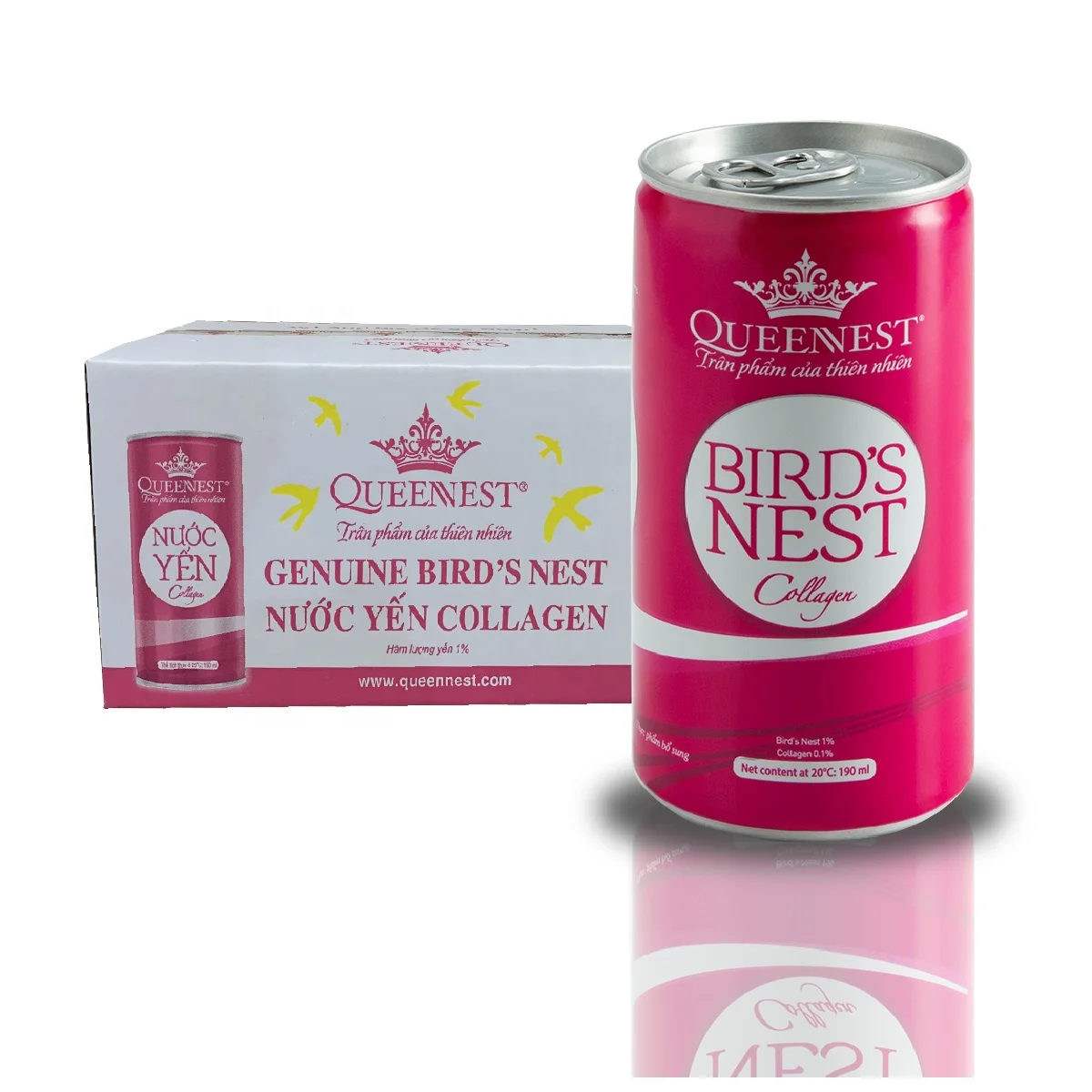 Напиток в виде птичьего гнезда с коллагеном 190 мл (в упаковке 30 шт.) из Вьетнама