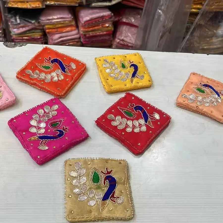 New Designer Small Shagun Coin Pouches Wedding Function Return Gift Pouch For Haldi Function Birthday Gift Favour