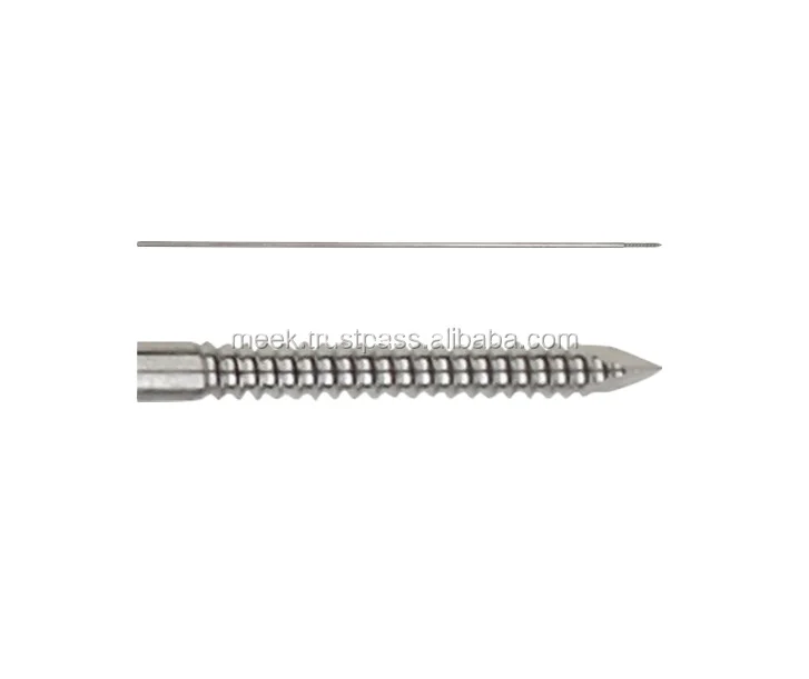 Orthopedic Coarse Threaded Small Fragment Pins K-wire , Kirschner wire Bone Trauma Surgery Precision ground certified implants