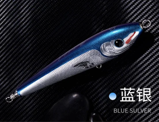 Ecooda GT-Fisher handmade wooden floating pencil bait Top Water Big Pencil Bait 70g 100g 120g 135g Hard Fishing Lure