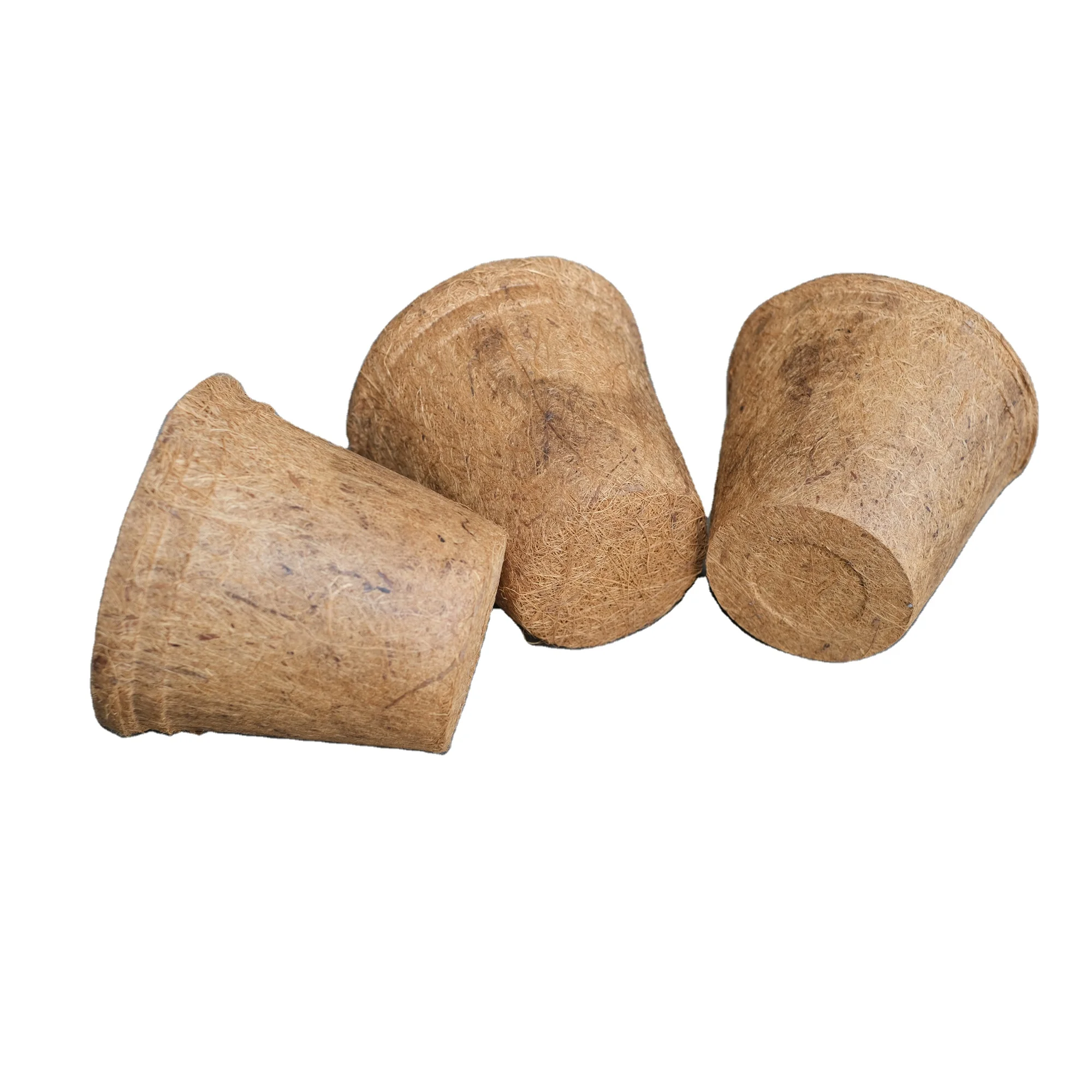 COCO POTS OEM/ODM MANUFACTURE 100% ECO PRODUCTS EXPORT STANDARD PACKAGE OR CUSTOM COCONUT COIR FIBER POT VIETNAM