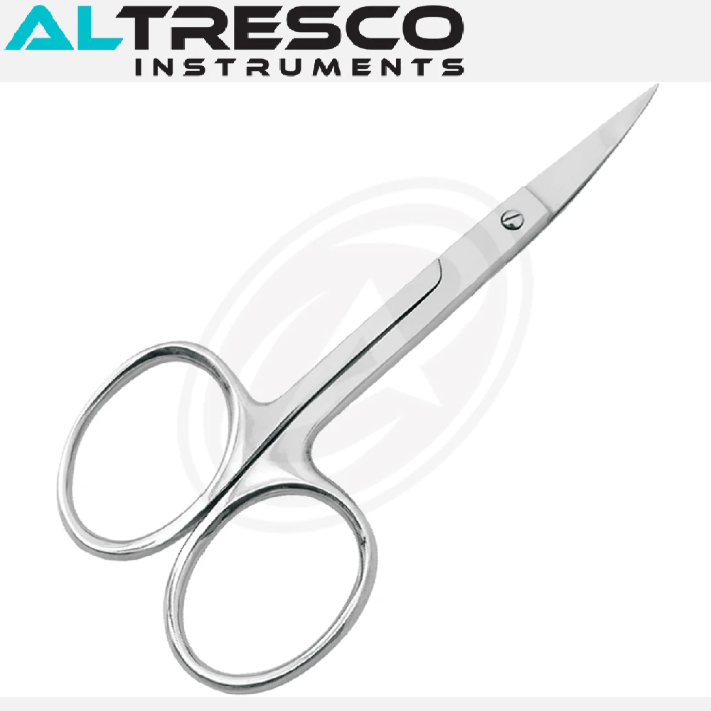 Sewing Embroidery Scissors Stainless Steel Needle Pointed Straight & Curved Blades