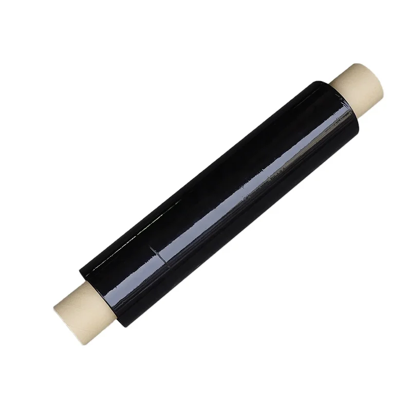 Hot Sales and Designed Fast delivery Hand Use Black and White LLDPE Pallet Wrapping Film PE Stretch Wrap Film