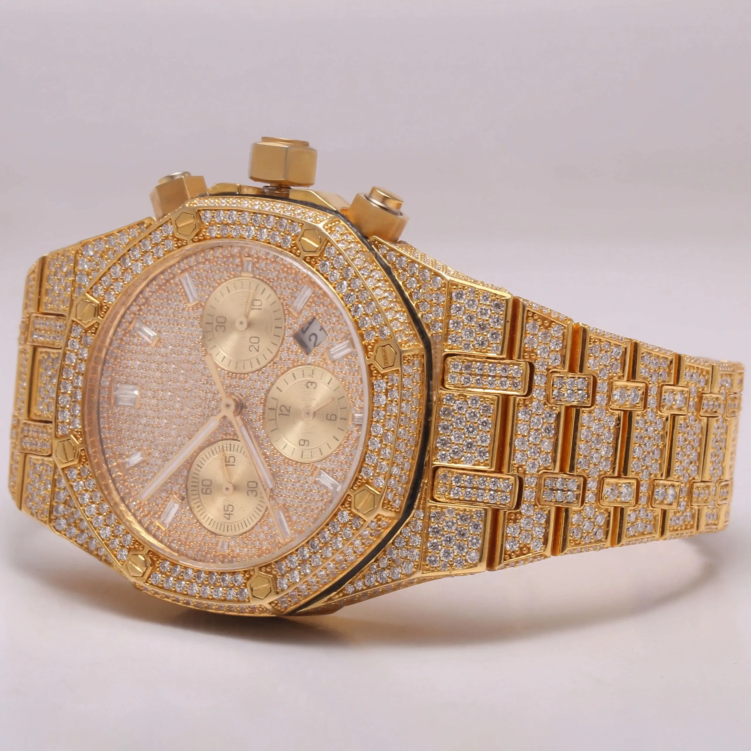 most selling Luxury Modern Diamond Watches Elegant hip hop  Moissanite Watches Available at High Quality Watches