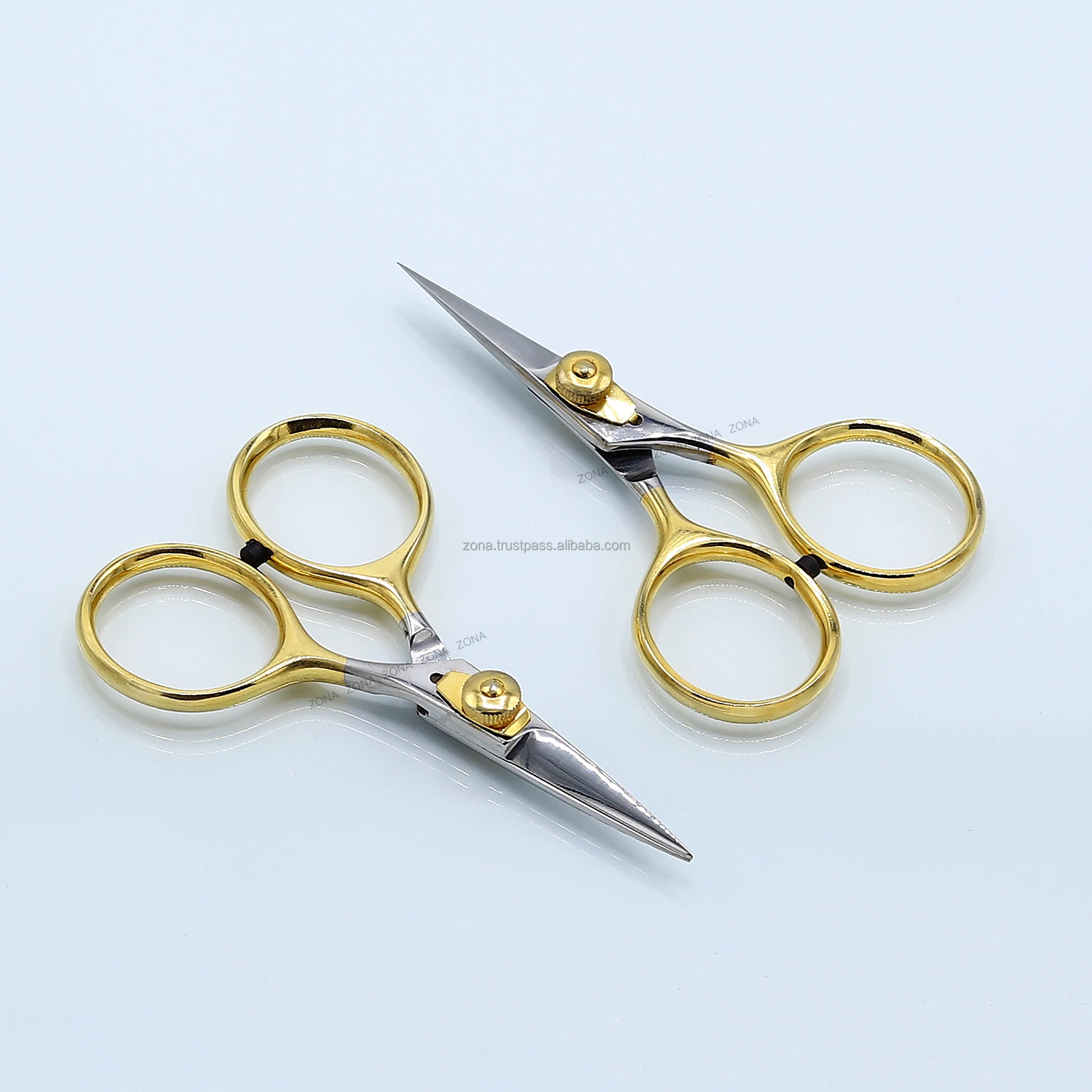 Fly Tying Razor Scissors Stainless Steel Ultra Fine Tips Fishing Scissors Professional Scissors for Fishing & Trimming