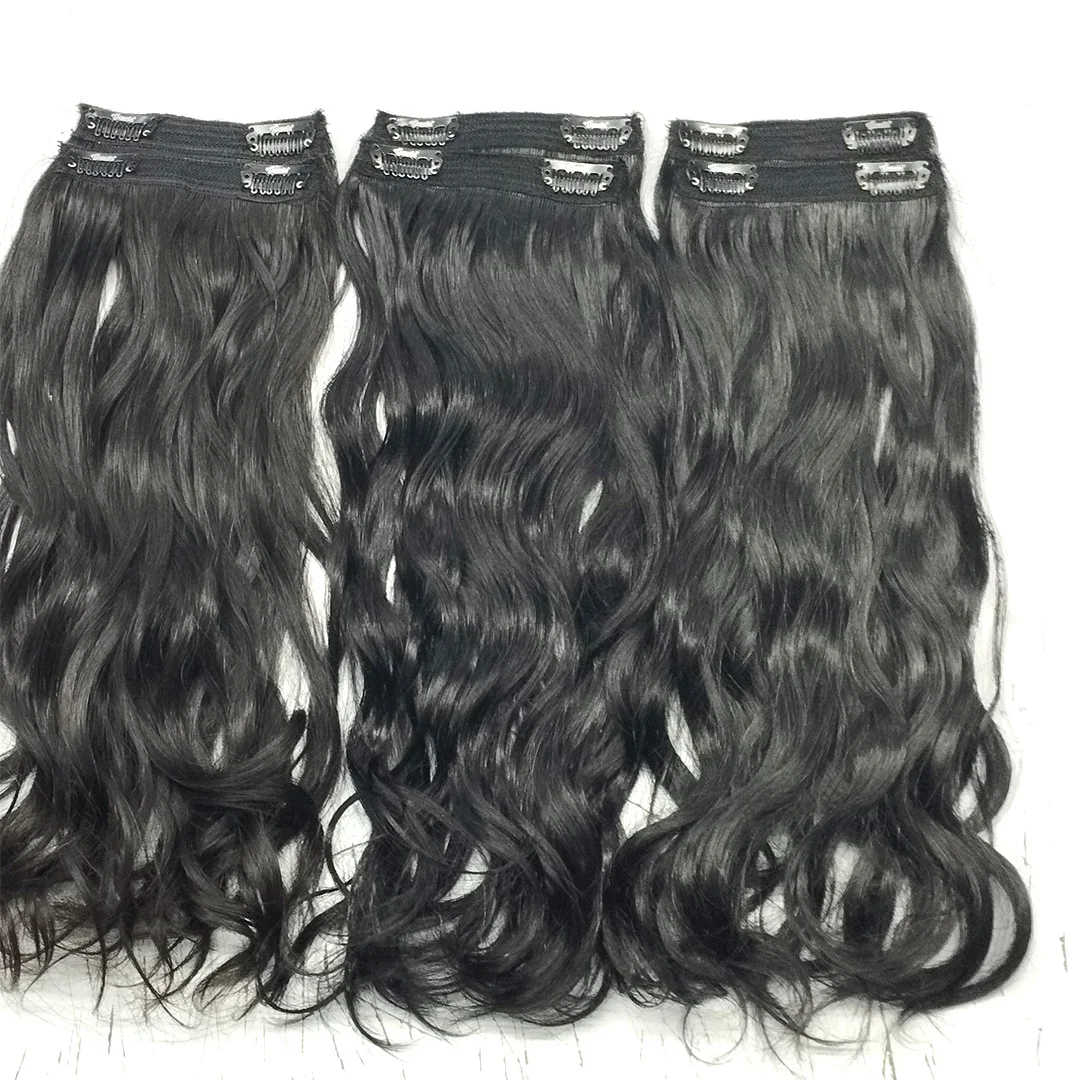 INDIAN CLIP IN HAIR EXTENSIONS WITH ALIGNED CUTICLES 100% RAW HAIR