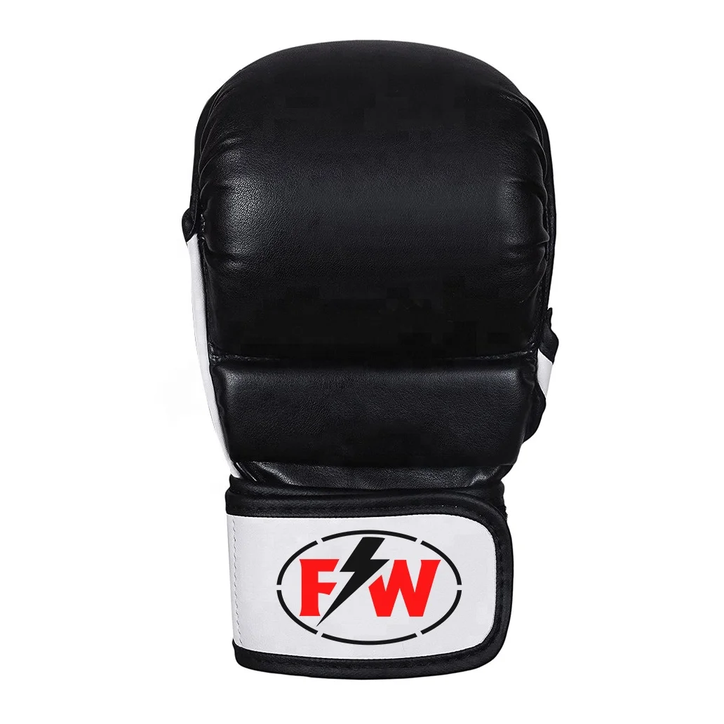 2021 матовые черные 7 унций MMA тренировочные Боксерские перчатки для Муай Тай
