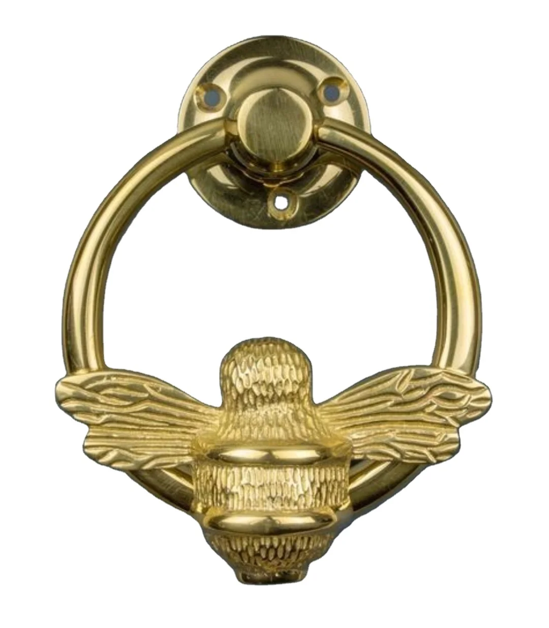 Латунный полированный дверной узел/латунный узел в форме пчелы/ручка ящика высокого качества Серебряный хромированный