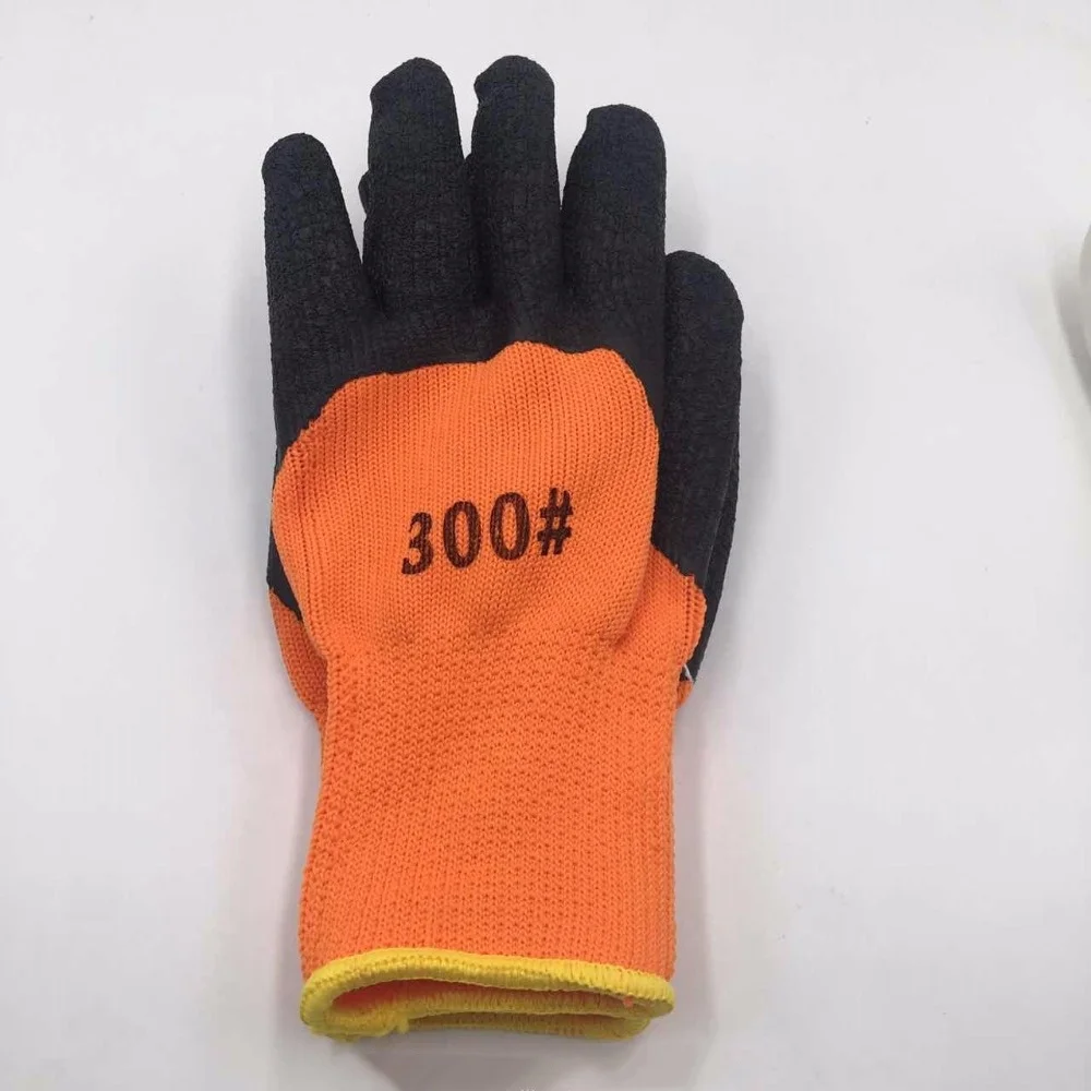 OEM Terry latex coated winter work gloves