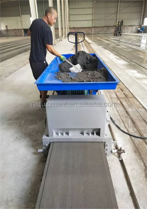 Precast Concrete Slab Molding Machinery Prefab Houses L Shape Concrete Wall Panel Extrusion Machine