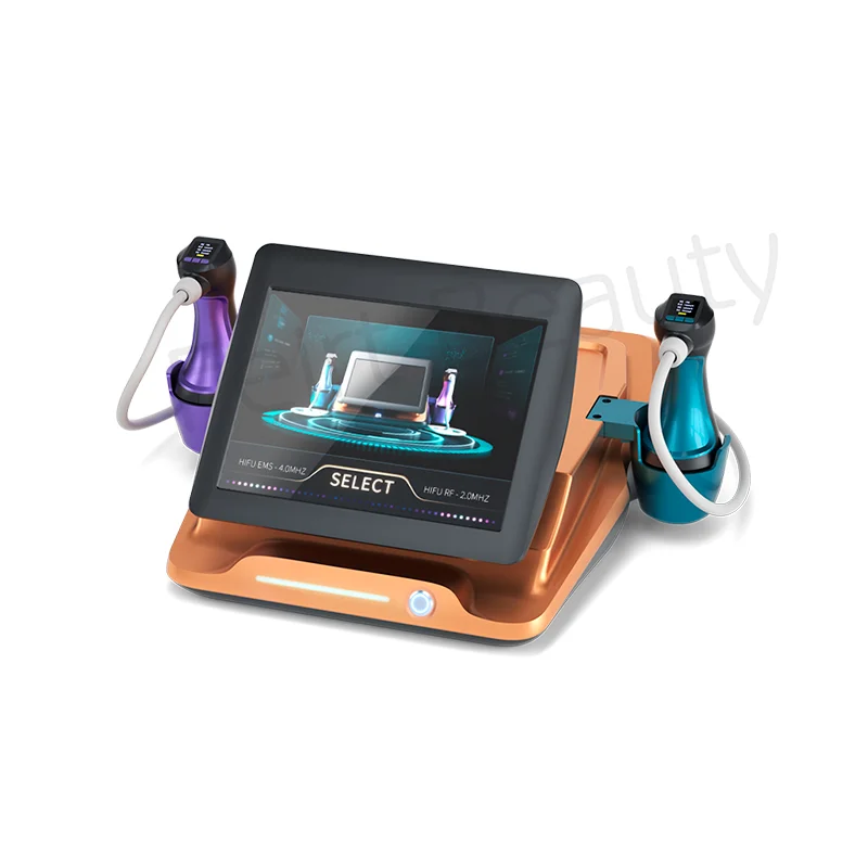 Dual Handles portable hifu machine Slimming Equipment face skin care massager mini hifu anti wrinkle