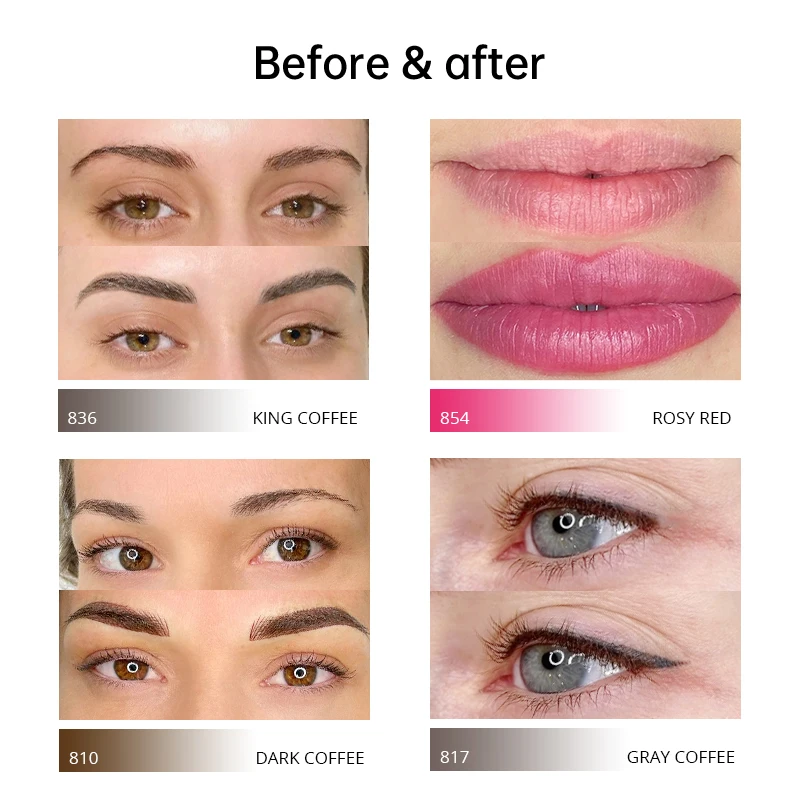 OEM/ODM Pigment Long-Lasting Original Liquid Waterproof Permanent Makeup Pigment