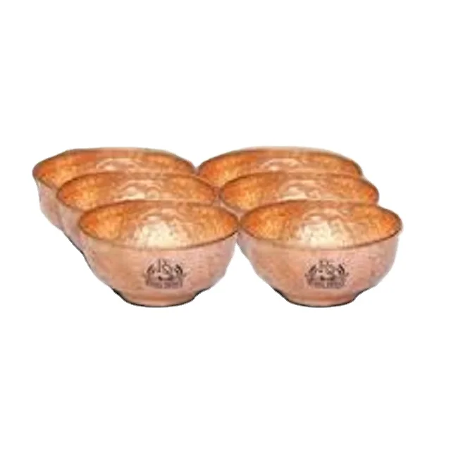 Customized Luxurious Design Vegetable Serving Copper Bowl Manufacturer decorate with India Factory Supplier copper bowl