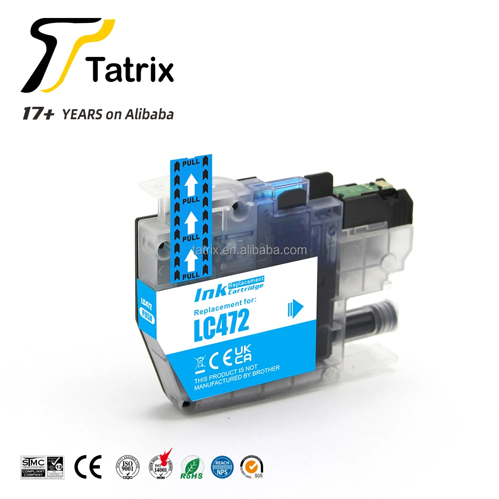 Tatrix LC472XL LC472 Premium Color Compatible Printer Ink Cartridge for Brother MFC-J2340DW MFC-J3540DW MFC-J3940DW