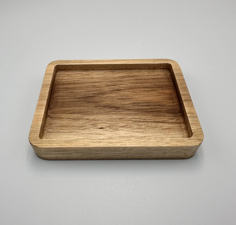 Highly Durable Household Wooden High-Quality Acacia Wood Soap Dish  Cupcake Stand Wooden Tiered Tray Stand