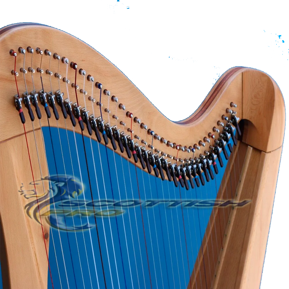  34 струны цветной рычаг Harp лучшее качество натуральный и цвет под заказ твердая древесина harp